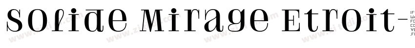 Solide Mirage Etroit字体转换